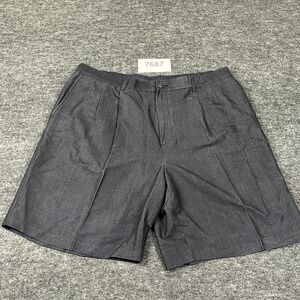 Murano Chino Shorts Mens 40 Gray Polynosic Rayon Pleated Front Casual‎ Outdoor